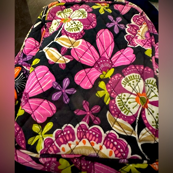 Gorgeous Vera Bradley Mini Bag Lunch Tote in Pirouette Pink HTF Quilted Lined - Picture 2 of 2